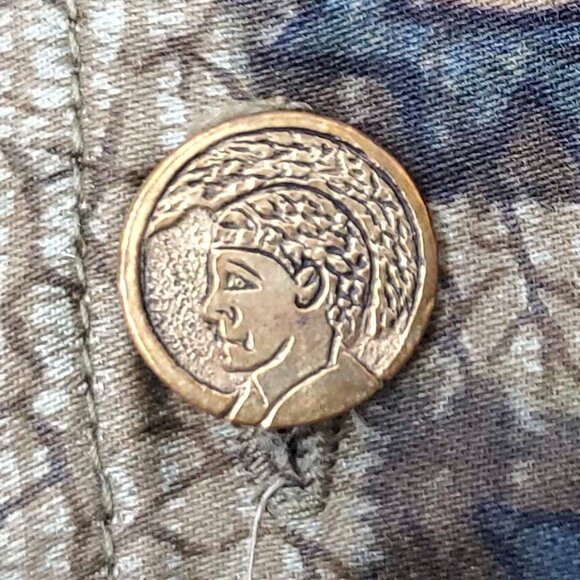 Stan Hicks Mens Hawaiian Casuals Vintage 50s Cropped Shirt Tiki Back Pleats M/L - Picture 5 of 9